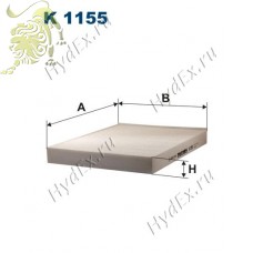 K1155 FILTRON Фильтр салона (B4W019PR) VW T5