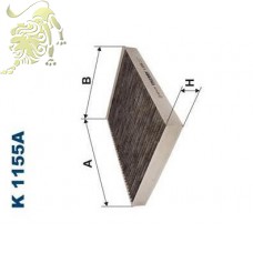 K1155A FILTRON Фильтр салона угольные (B4W019CPR) VW T5
