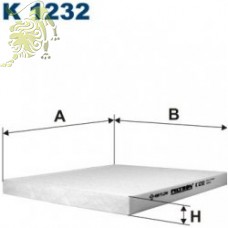 K1232/1233 FILTRON Фильтр салона HYUNDAI/KIA (97133-2E210) (AF 5073)