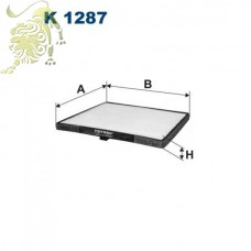 K1287 Фильтр салона HYUNDAI, KIA (97133-0700 PMC)
