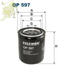 OP597 FILTRON Фильтр масляный ISUZU/MAZDA/MITSUBISHI/NISSAN (OF16004)