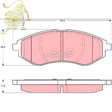SP1158/96534653 Колодки передние Шевроле AVEO (05P1080 LPR Италия)